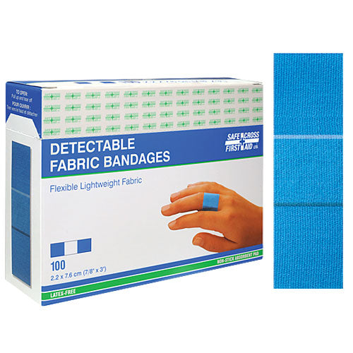 FABRIC DETECTBLE BNDG 2.2X7.6CM 100/BX