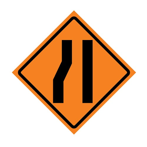 SIGN REFLECTIVE MERGE RIGHT 90X90