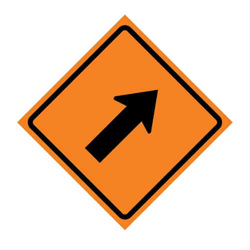 SIGN TC4 ARROW 90X90 HI REFLECTIVE