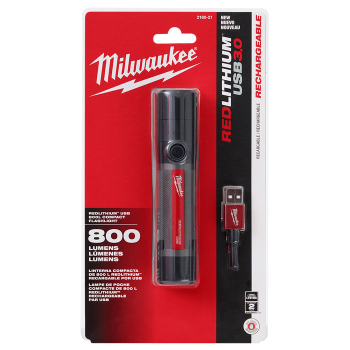 USB RECHARGE 800L COMPACT FLSHLIGHT