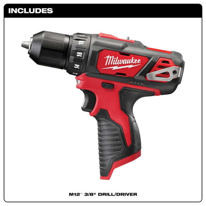 M12 3/8" DRILL/DRILL (BARE TOOL ONLY)