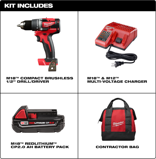 M18 BRUSHLESS DRILL KIT