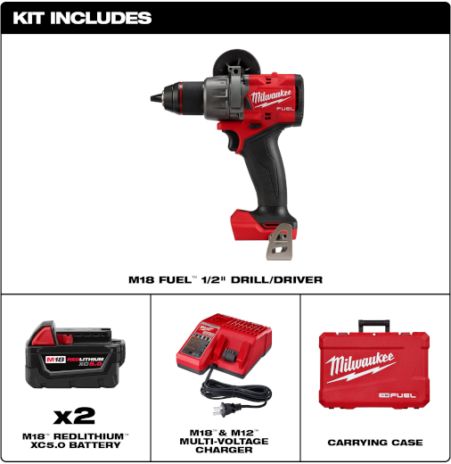 M18 FUEL 1/2" DRLL DRVR KIT