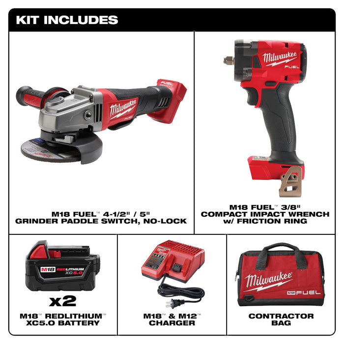 M18 FUEL KIT IMPACT WRE./W GRINDER