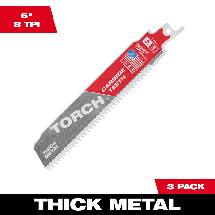 TORCH CT RECIP 6" 7TPI 3/PK