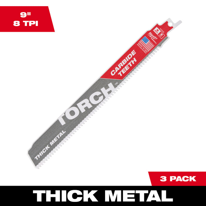 TORCH CT RECIP 9" 7TPI 3/PK