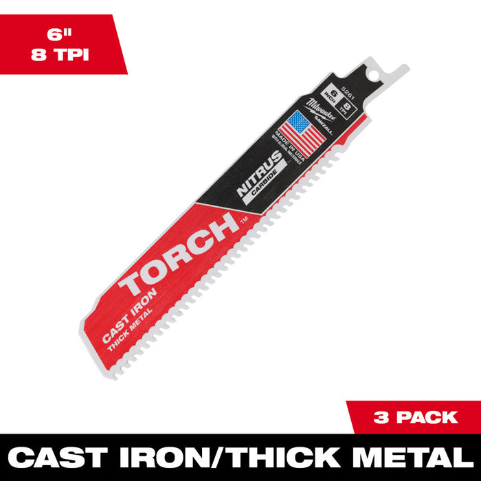 TORCH NITRUS CARB 6" 7TPI 3/PK