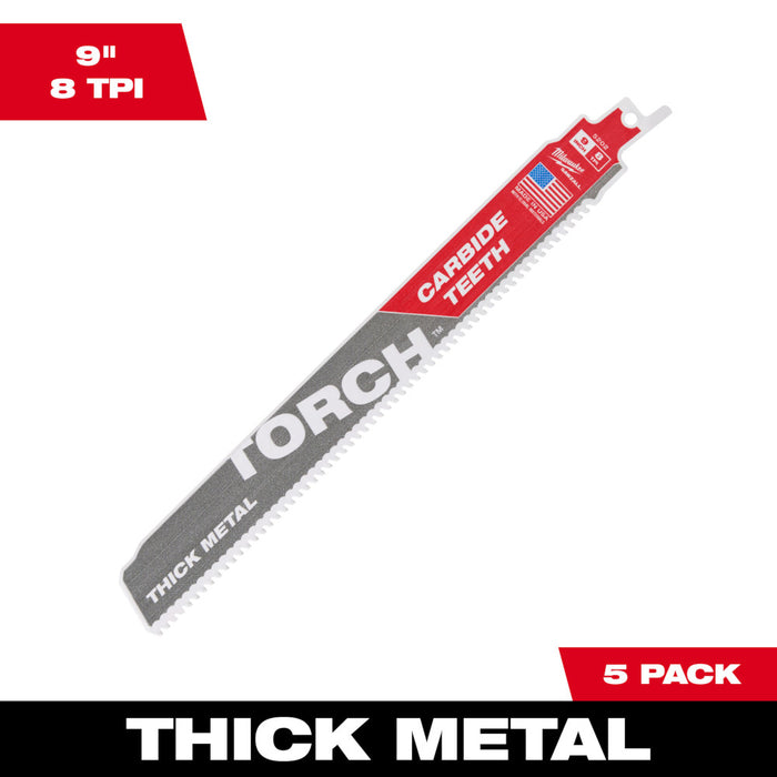 SAWZALL CT TORCH AX 9IN 7TPI 5/PK