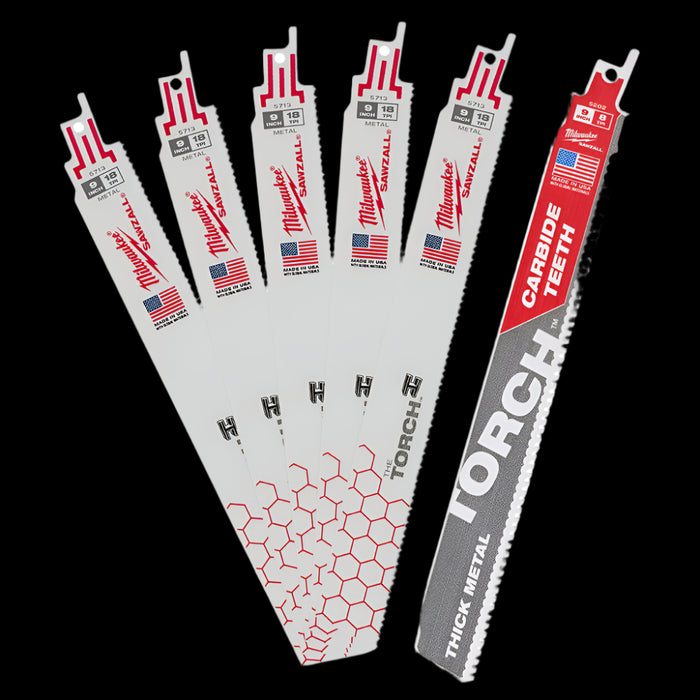 9" 18 TPI Sawzall Blades