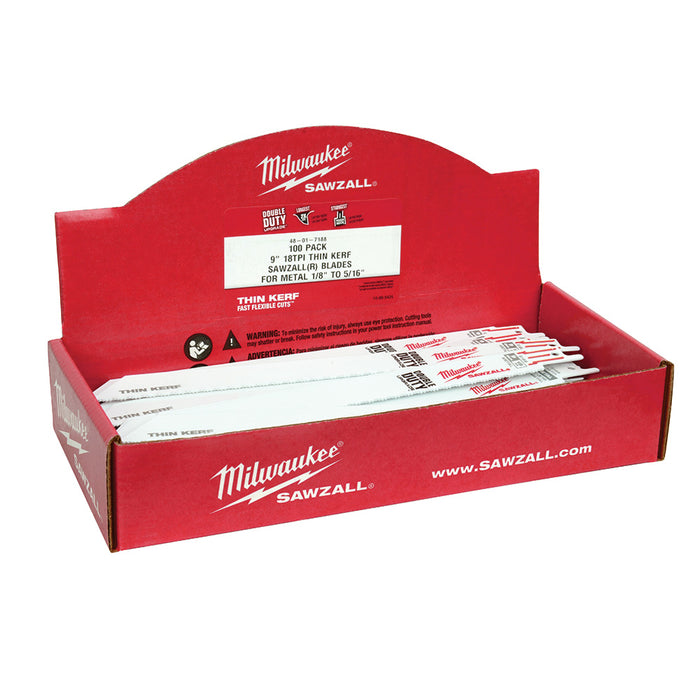 SAWZALL BLADE 9" X 18TPI 100/PK