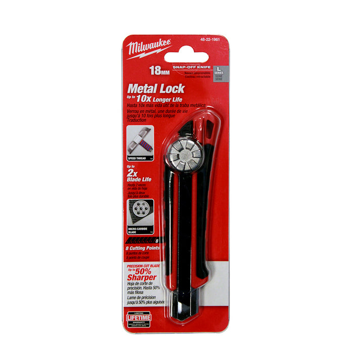18MM SNAP SNAP KNIFE METAL LOCK
