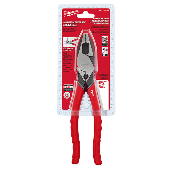 9" LINESMAN PLIER W/CRIMPER