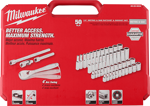 1/4" DRIVE 50PC SOCKET SET