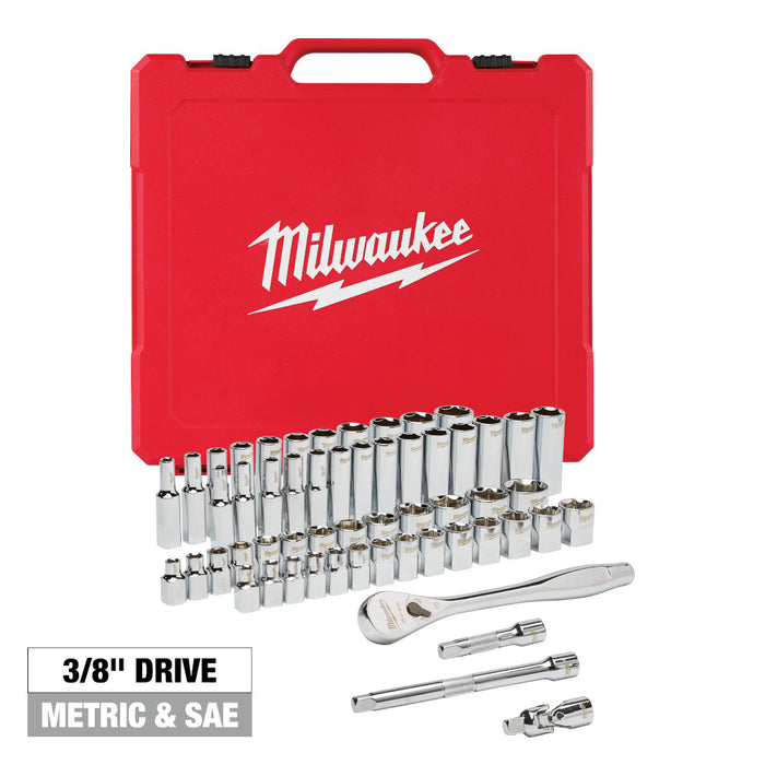 3/8 DRIVE 56 PC SOCKET SET SAE & METRIC