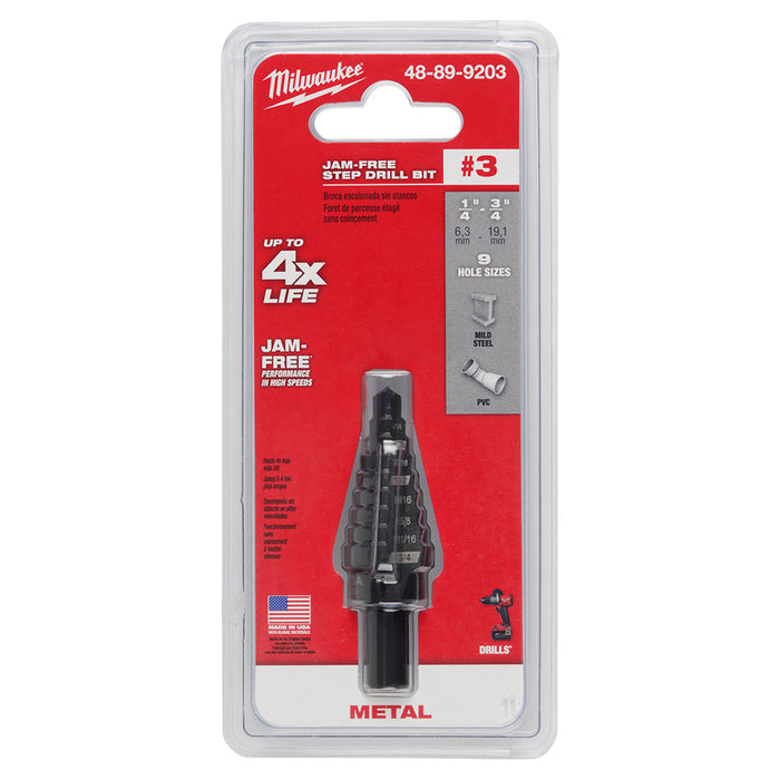 STEP BIT 1/4" - 3/4"