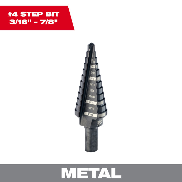 STEP BIT 3/16"-7/8"