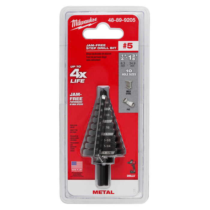 STEP BIT 1/4" - 1-3/8"