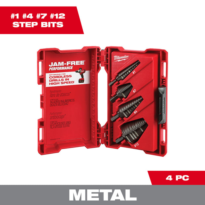 STEP BIT KIT 4PC
