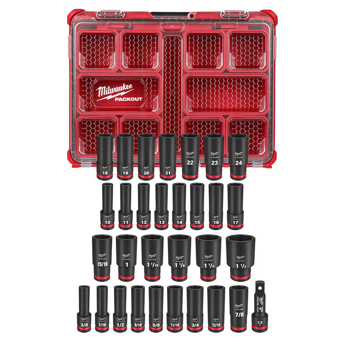 SHOCKWAVE 1/2DR SOC SET 31PC MET/SAE