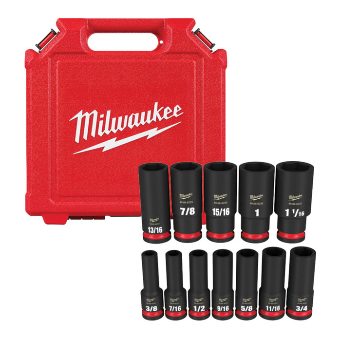 1/2DR 12 PC SAE DEEP IMP SCKT SET