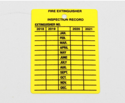 FIRE EXTINGUISHER TAG 4YR