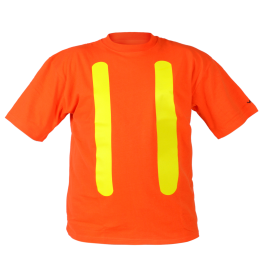 COTTON SAFETY SHIRT S/S - ORANGE