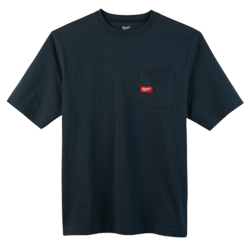 MILWAUKEE HEAVY DUTY POCKET TEE S/S - NAVY