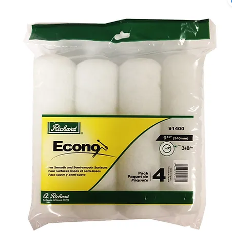PAINT ROLLER 9-1/2" 3/8 PILE 4PKG