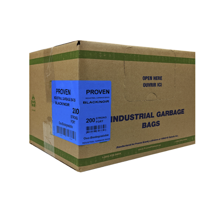 30X38 STRNG BLK GARBAGE BAG 200/CS