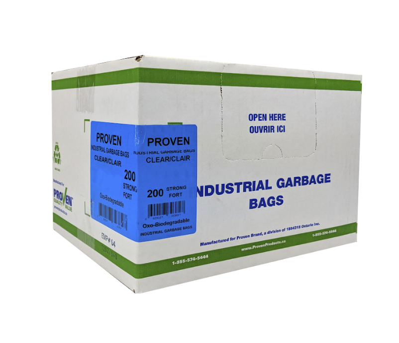 GARBAGE BAG 42X48 CLR STRONG 100/CS