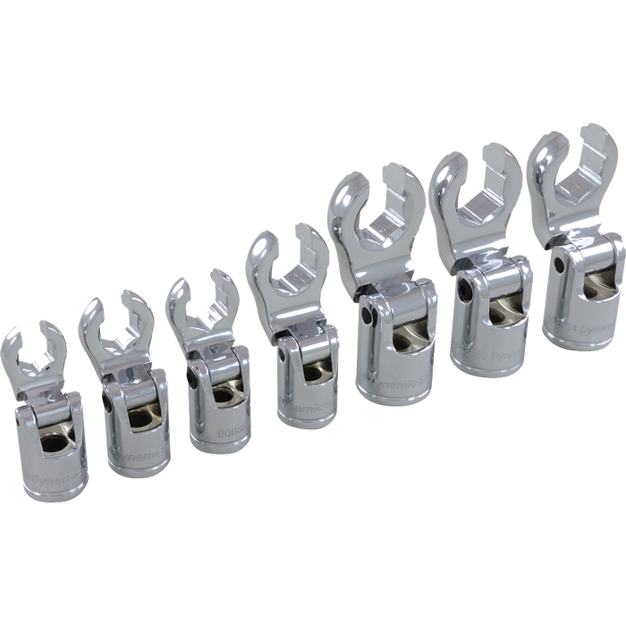 DYNAMIC 3/8" DRIVE 7 PIECE CROW FOOT SOCKET SET- SAE