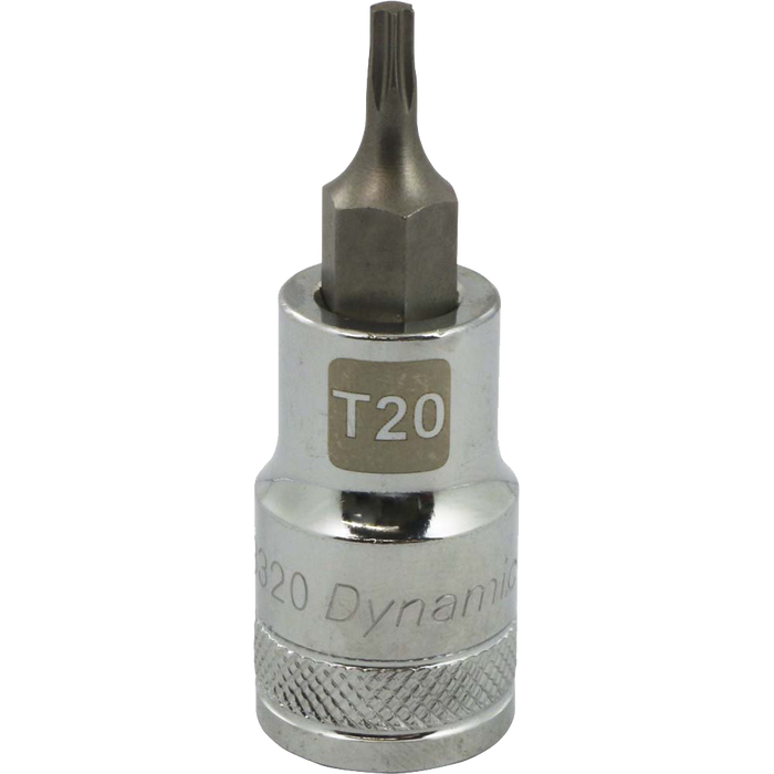 DYNAMIC 1/2" DRIVE TORX BIT SOCKET - CHROME SINGLE SOCKET