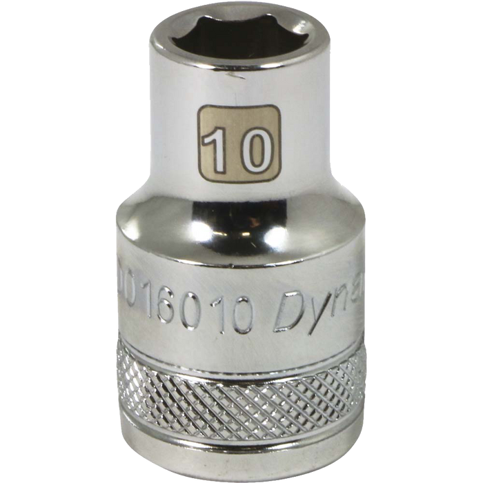 DYNAMIC 1/2" DRIVE 6PT METRIC SOCKET - CHROME