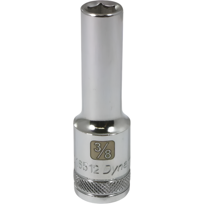 DYNAMIC 1/4" DRIVE 6 POINT SAE DEEP SOCKET - CHROME