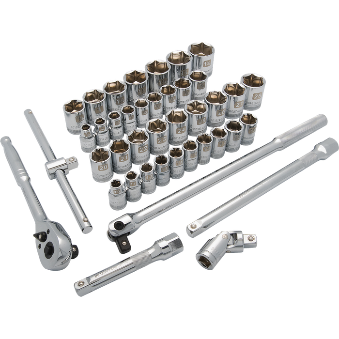 DYNAMIC 1/2" DRIVE 41 PIECE SOCKET SET- SAE/METRIC