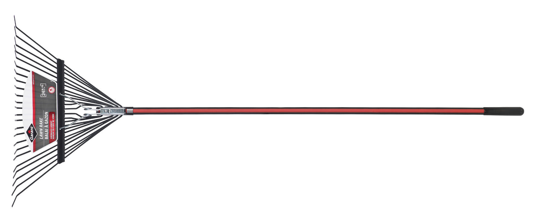 RAKE LAWN 24 TINE FIBRE HANDLE (6/PACK)
