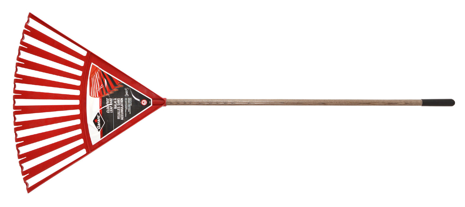 RAKE CLOG FREE 24" POLY HD,WD HNDL