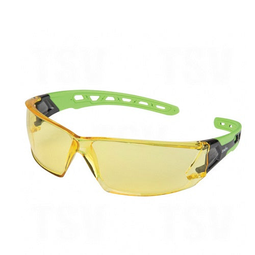 GLASSES SAFETY WRAP AROUND SPORTY AMBER