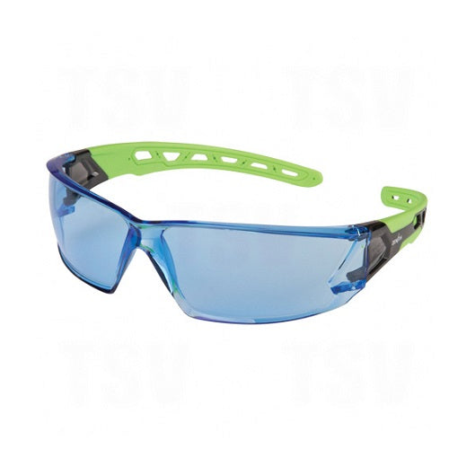 GLASSES SAFETY WRAP AROUND SPORTY BLUE