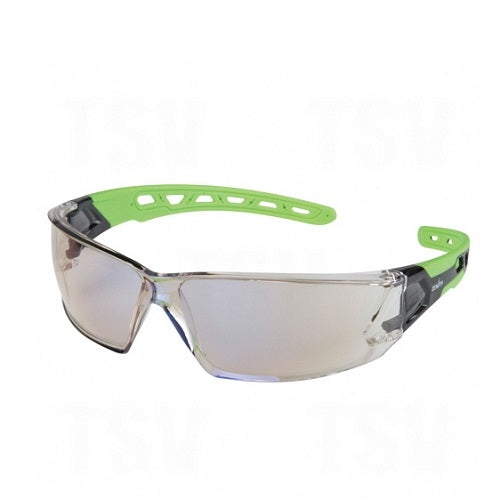 GLASSES SAFETY WRAP AROUND SPORTY IN/OU MIRROR