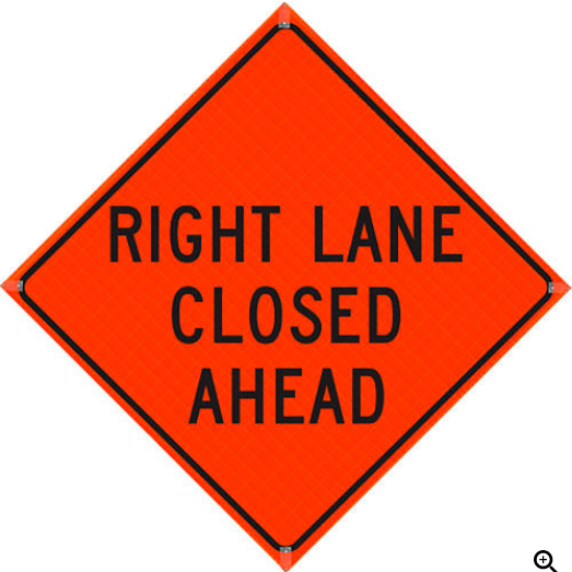 SIGN RLC REFLECTIVE 90 X 90