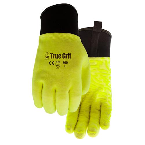 Watson TRUE GRIT Fully Dipped Glove – Safety Yellow _ Small