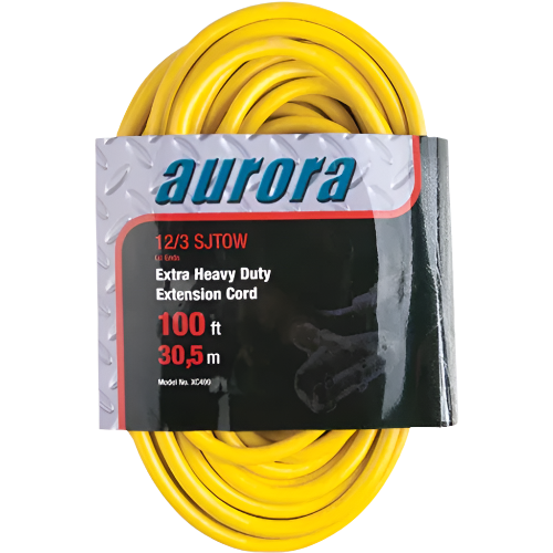 OUTDOOR TRIPLE TAP EXT CORD 100' 12/3