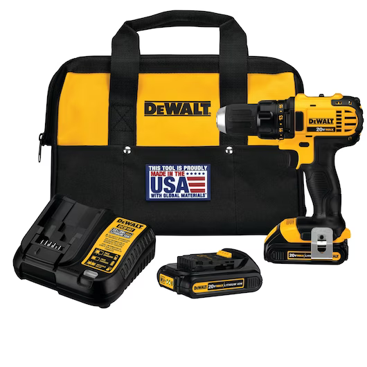 DEWALT 20V DRILL/DRIVER KIT 1/2