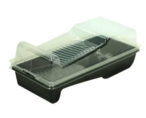 4" paint tray clear