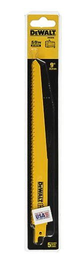 9" 5/8 TPI Taper Back Bi-metal