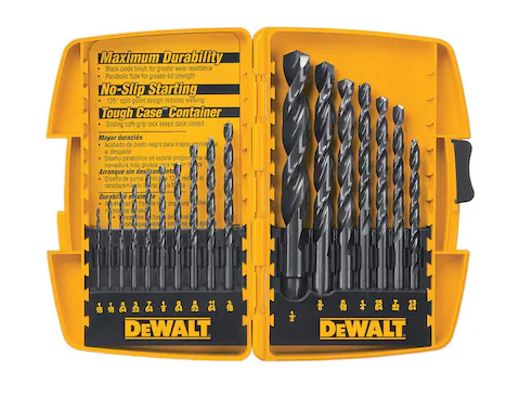 BLCK & GOLD DRILL BIT SET 17PC 5/BX