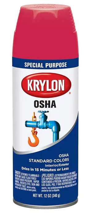 SAFETY RED OSHA SPRAY PAINT 16 OZ