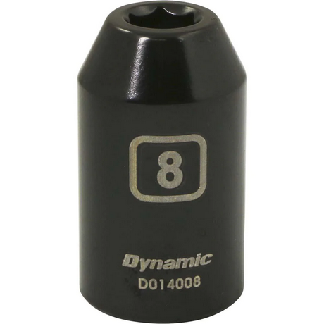 DYNAMIC 1/2" DRIVE 6 POINT IMPACT SOCKET - METRIC SINGLE SOCKET
