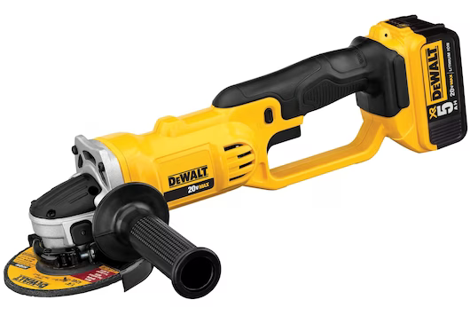 20 V MAX 4-1/2" GRINDER W/2 5 AMP BATTERY
